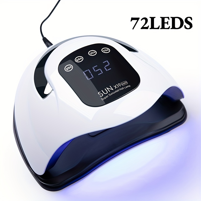 

Nail Dryer With 72 Led Beads, Uv Gel Curing Lamp With 4 Timer Settings, Salon & Home Manicure Tool, Durable