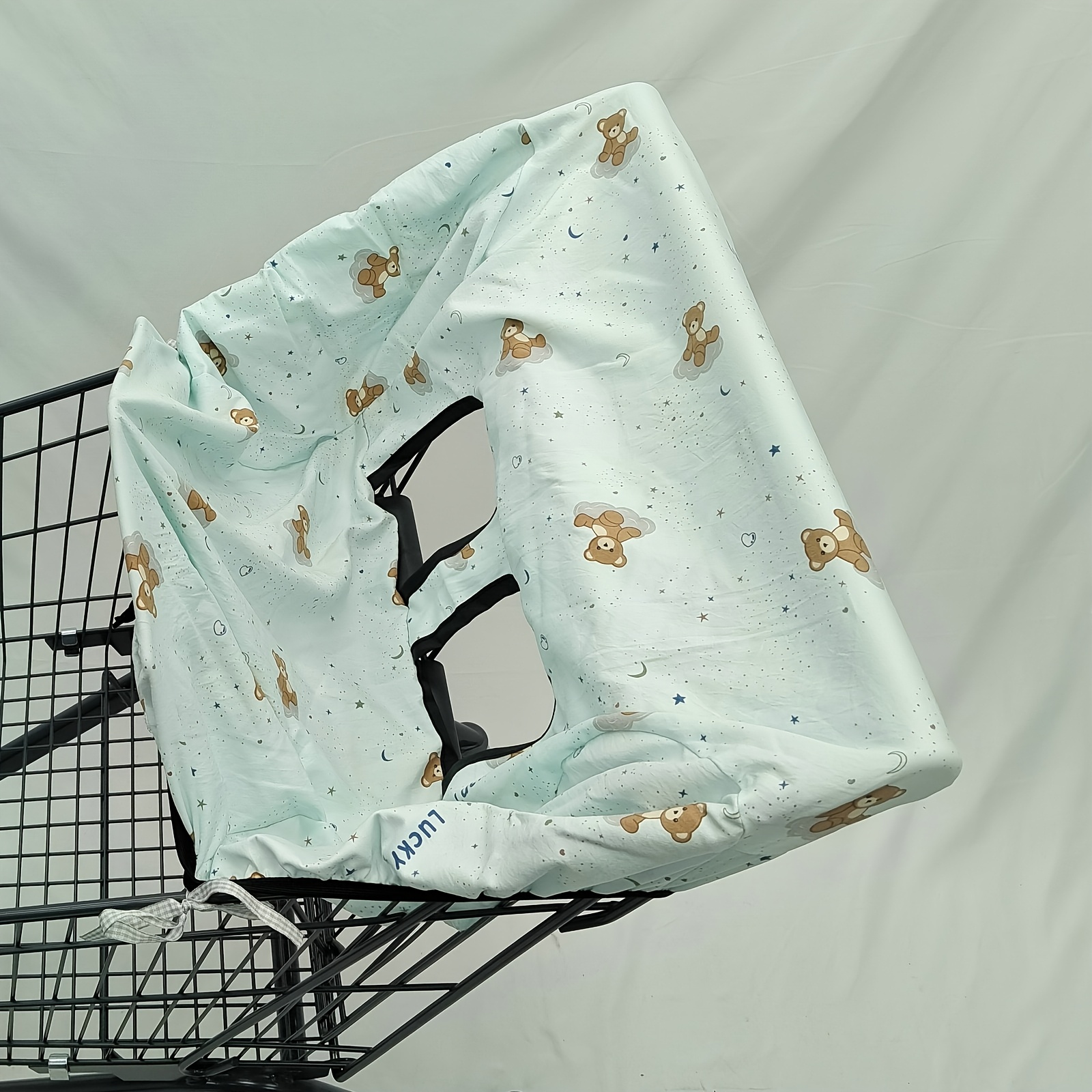 Image of Comfortable Woven Polyester Shopping Cart Cover, Machine Washable, 2-in-1 Portable Hand Truck Cushion, Soft And Comfortable, Suitable For Halloween, Thanksgiving And Christmas Gifts