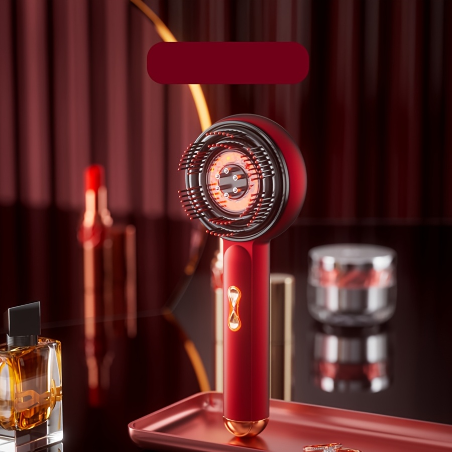 Peigne de Massage Électrique pour le Cuir Chevelu avec Vibration Relaxante, Chargement USB, Applicateur d'Huiles Essentielles, 3 Modes de Massage, Équipement de Massage, Massage du Cou et des Épaules, Massage de la Tête, Massage Portable, Peigne Ergonomique, Construction de Haute Qualité, Peigne Léger, Massage Électrique, Massage par Vibration, Professionnels Occupés, Passionnés de Bien-Être