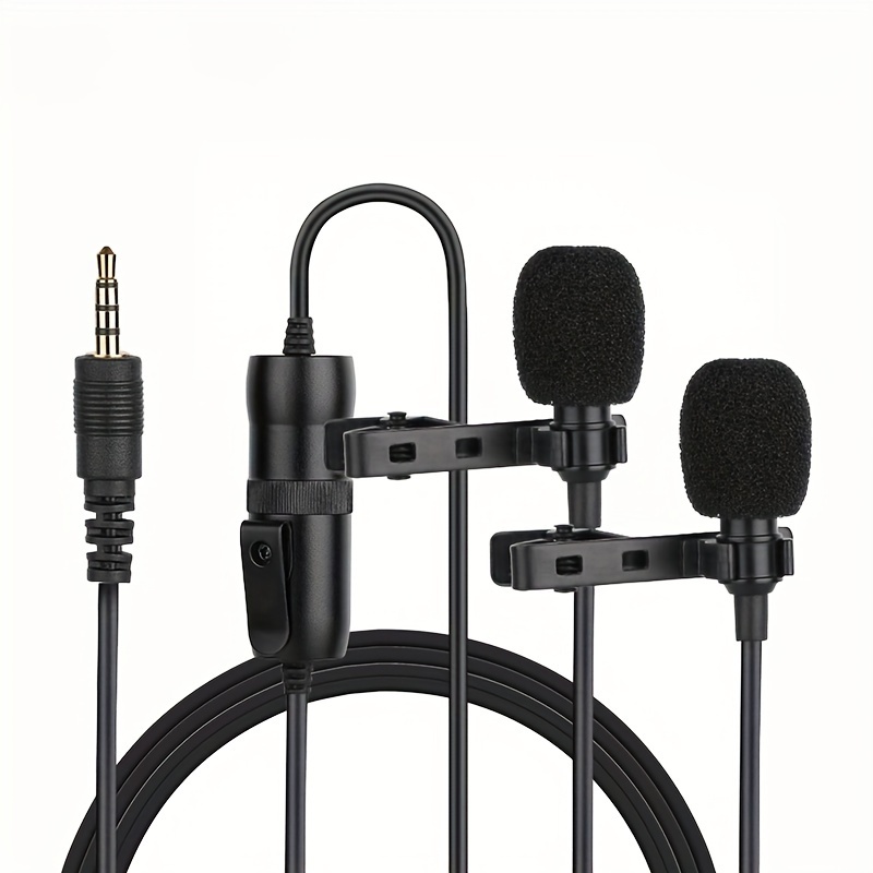 Micrófono para parabrisas compatible con micrófono de solapa inalámbrico  DJI MIC, funda peluda (paquete de 2)