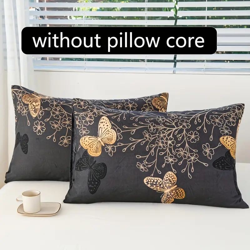 2pcs a pair of pillowcases bedroom print polyester soft and comfortable bedding decoration supplies multiple sizes Product details 1