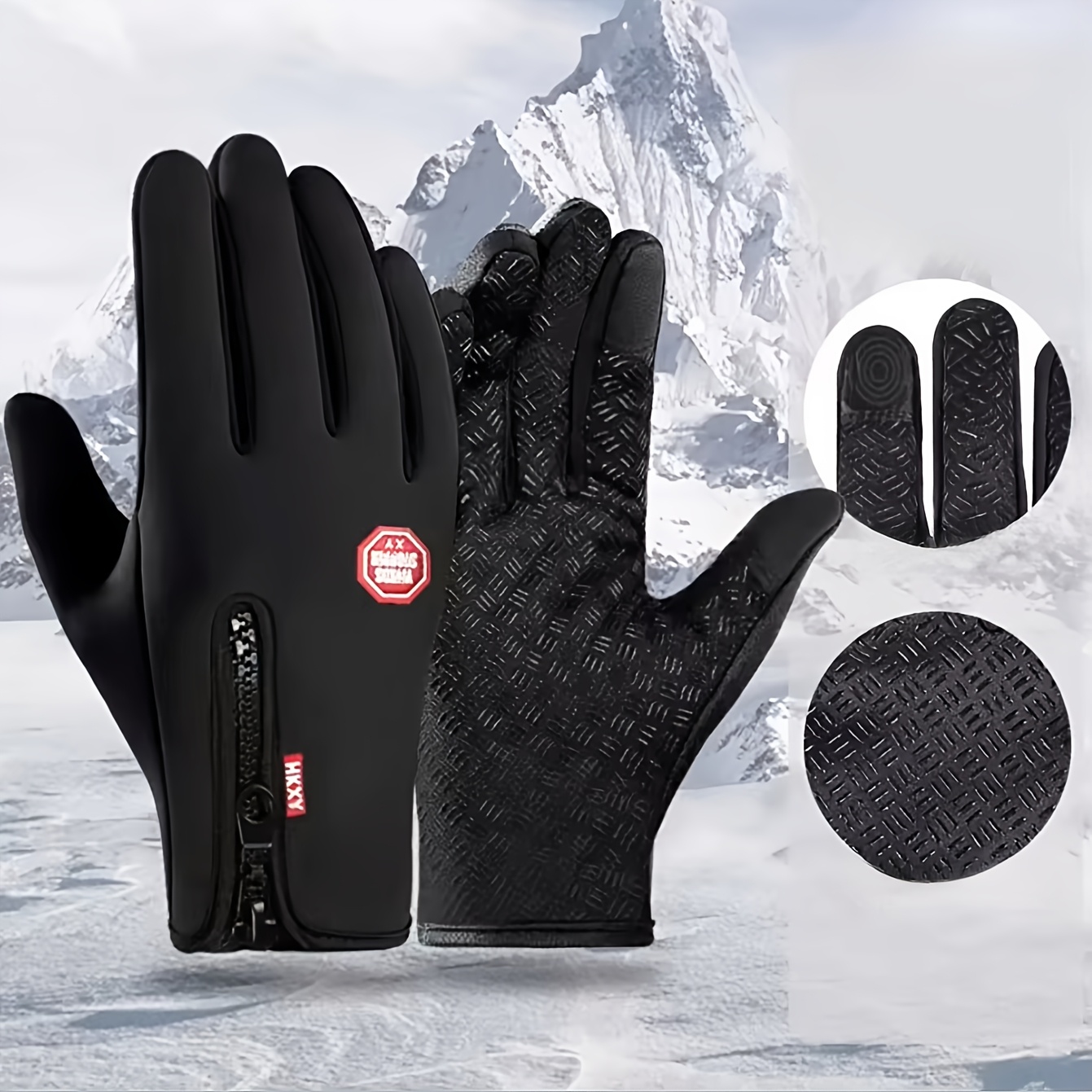 

1 Pair Of Winter Gloves For Men And Women, Suitable For Running, Hiking In Cold Weather, Touch Screen Gloves