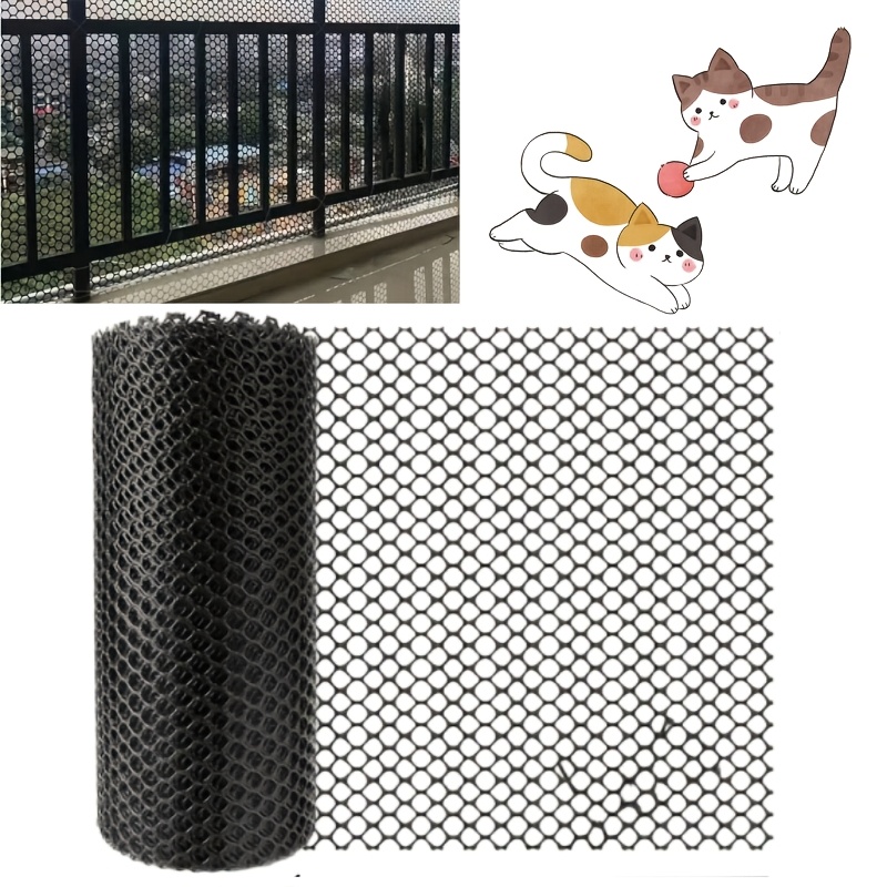 TEMU Balcony Protection Net, Window Anti-theft Window Pad, Plastic Mesh Net, , Cat Anti-fall, Window Sealing, Cat Balcony Net