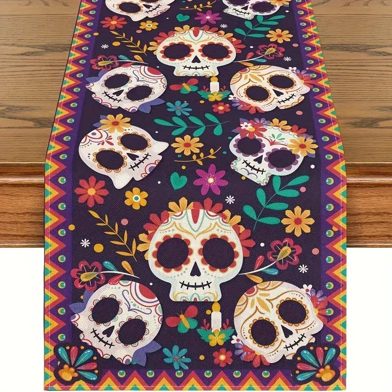 

Vibrant Table Runner - Polyester, Rectangular, Perfect For Home & Kitchen Decor