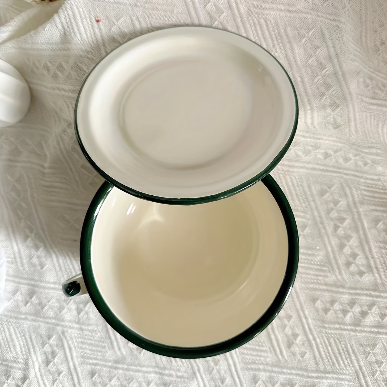   Bowl With Lid Set Durable Retro   Enamelware Bowls For Soup Noodles Salad Microwave Safe Round Bowls For Christmas Halloween Easter Hanukkah Thanksgiving 1 Piece Details 5