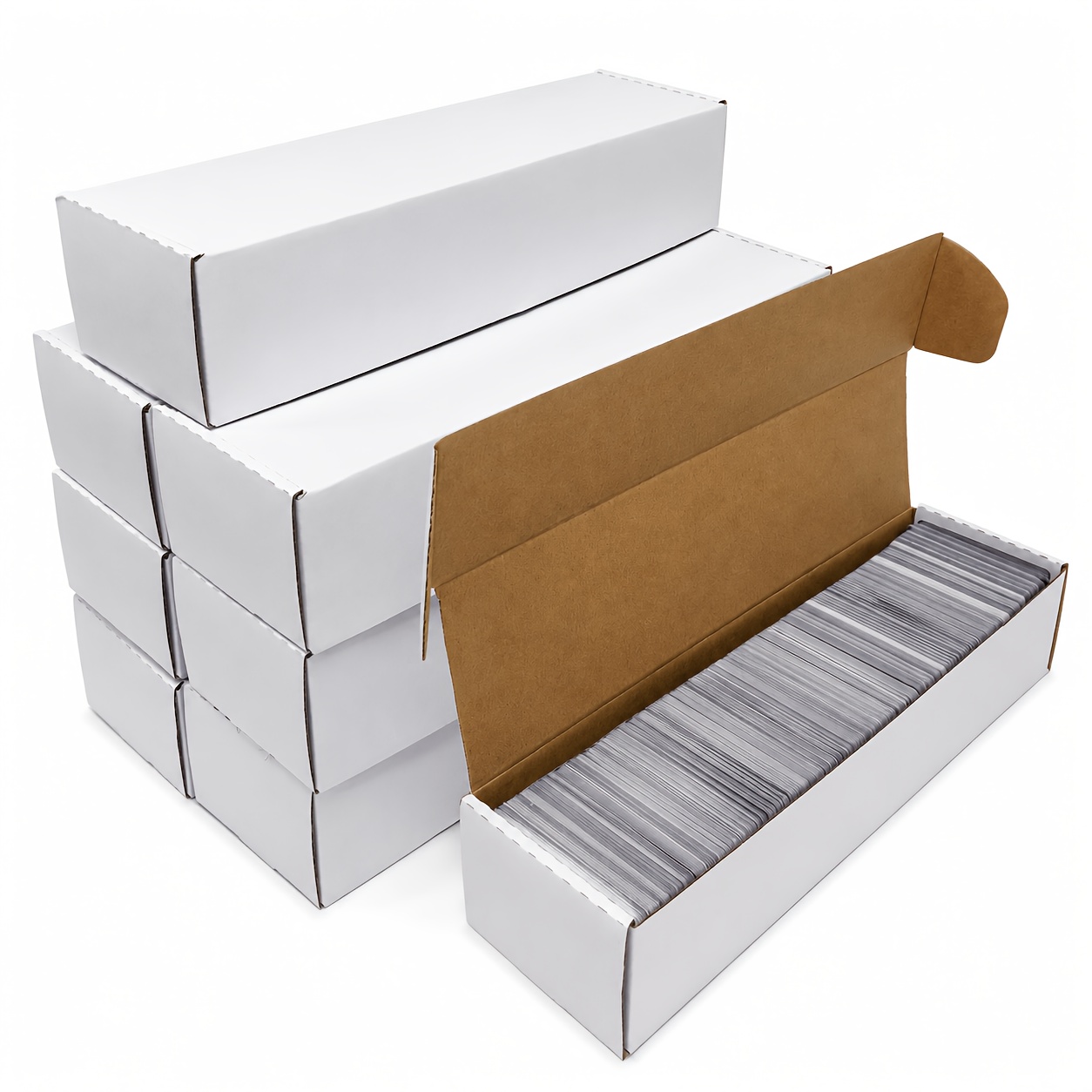 TEMU de almacenamiento para tarjetas coleccionables, paquete de 8 • de cartón para 1200 tarjetas con 32 divisores, adecuada para almacenar y