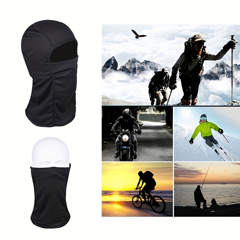 Heated Balaclava Face Mask & Winter Hat - Windproof Thermal Headgear with Carbon Fiber Heating, 3-Temp Settings, - (Compatible with Power Banks) for Motorcycle, Skiing, Cycling - Adjustable / Cold Weather Gear