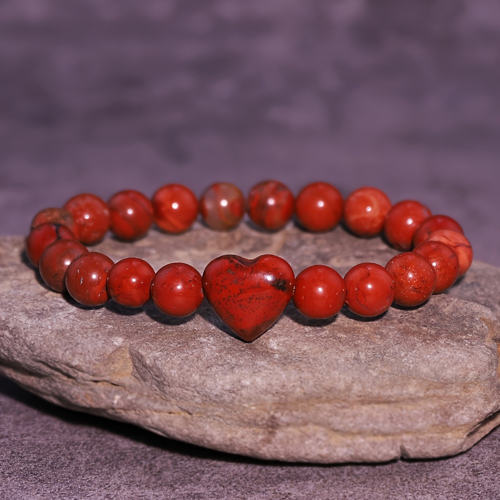 Natural Stone Bracelet with Tiger's Eye, Amethyst, Citrine