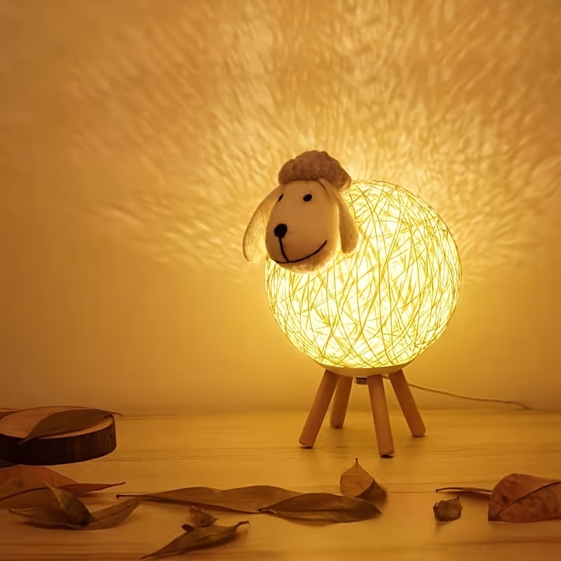 sheep shaped led table lamp night   artistic decoration with plug   ideal for bedroom living room holiday birthday gifts no battery included Product details 4