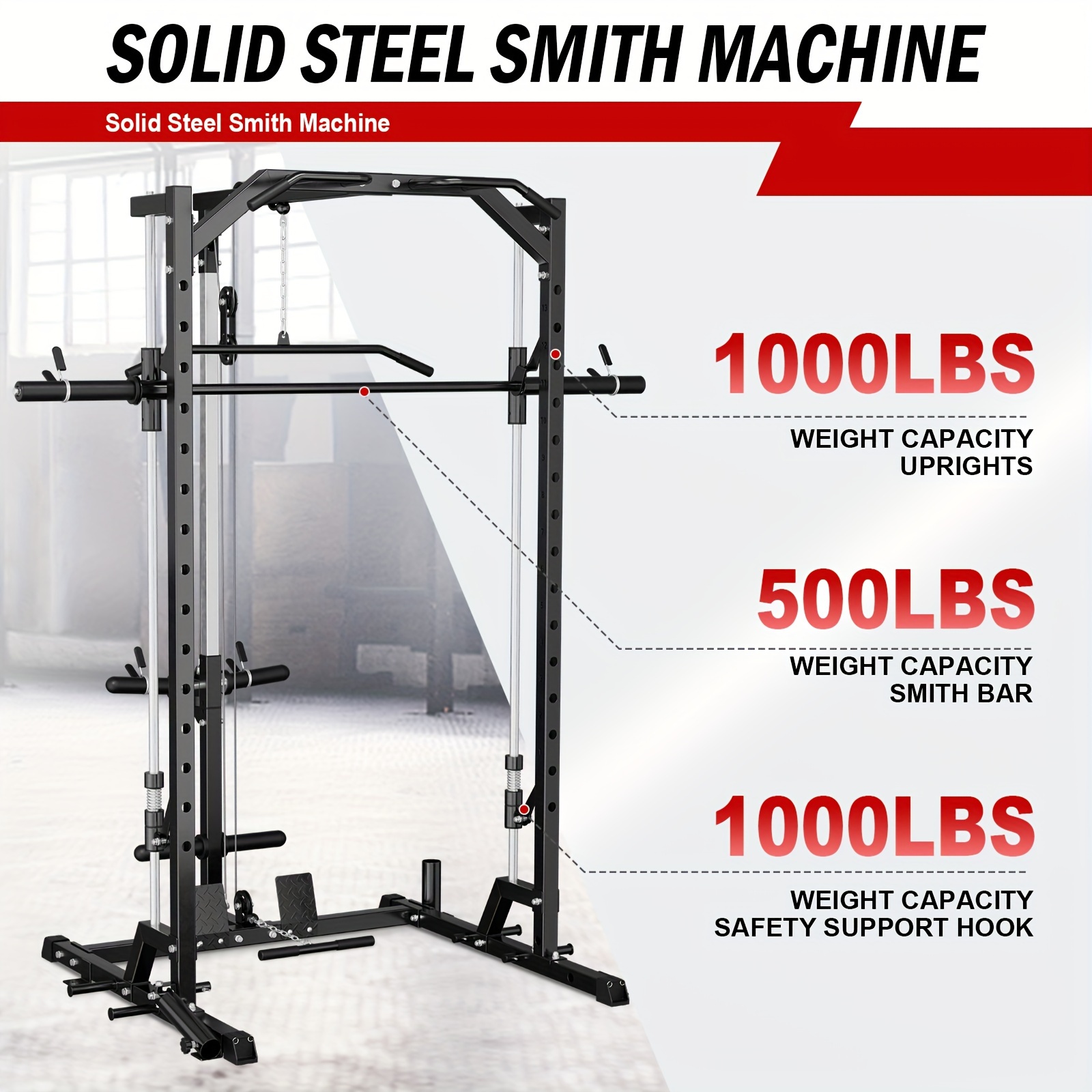 Machine Home Gym Multi functional Squat Rack Lat Pull - Temu