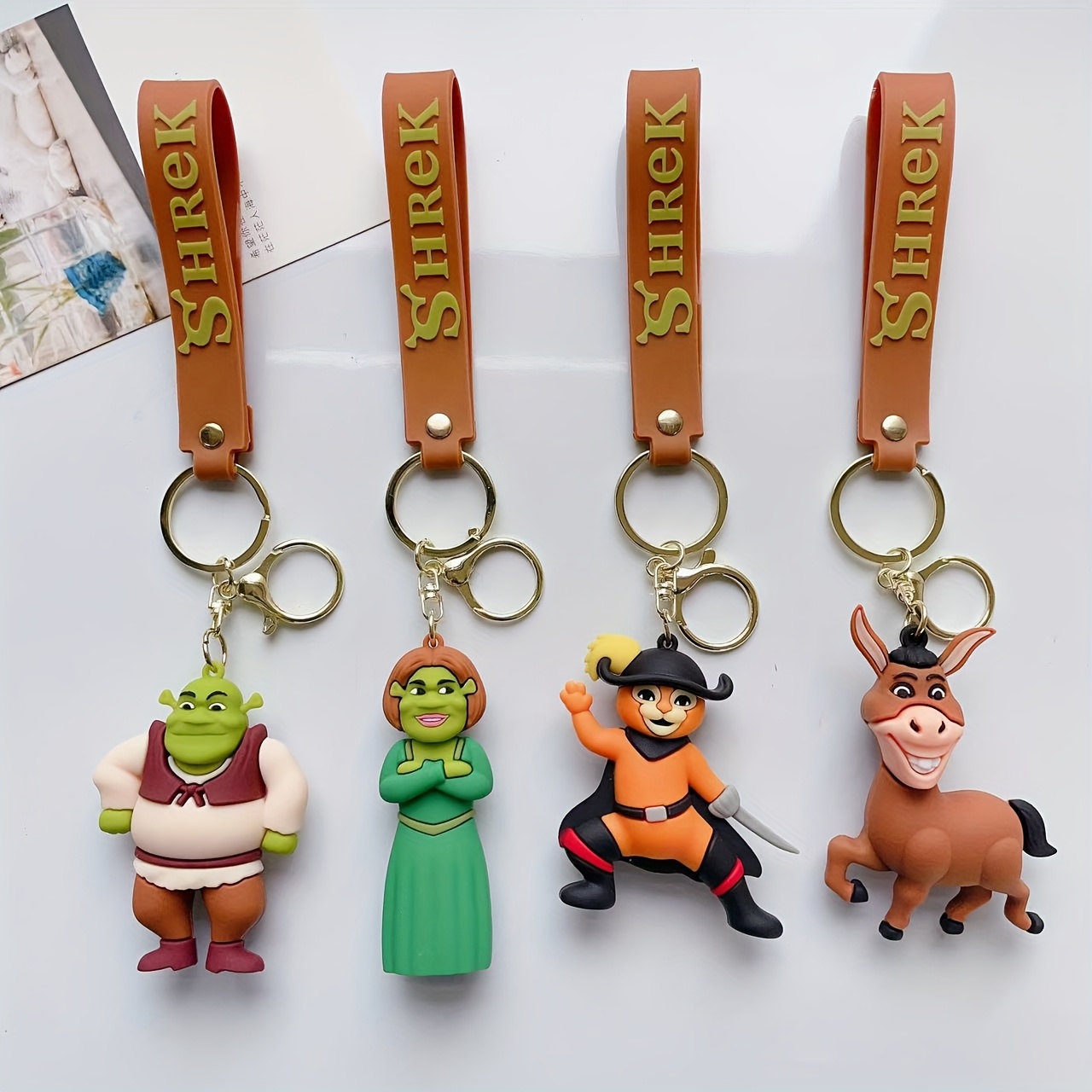 

2pcs Cute Cartoon Monster Keychains - Pvc Doll Charms For Bags & Keys, Perfect Gift For Women And Girls