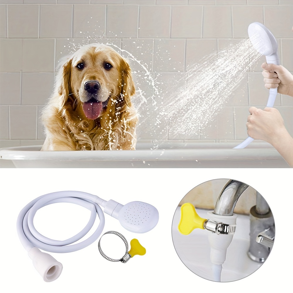 1 multi- chuveiro de mão, material abs, de todo o corpo, rápido, spray de torneira portátil para rv, animais de estimação, de chuveiro para gatos e cães, instalação detalhes 4