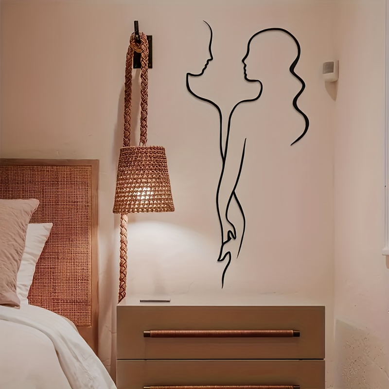 1pc Modern Wall Art Vinyl Decal For Bedroom And Living Room Home Decor