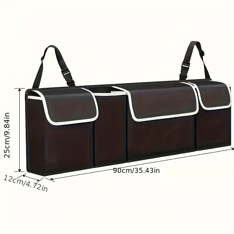 TEMU Durable Car Trunk Organizer Multiple - , - For Suvs & Trucks