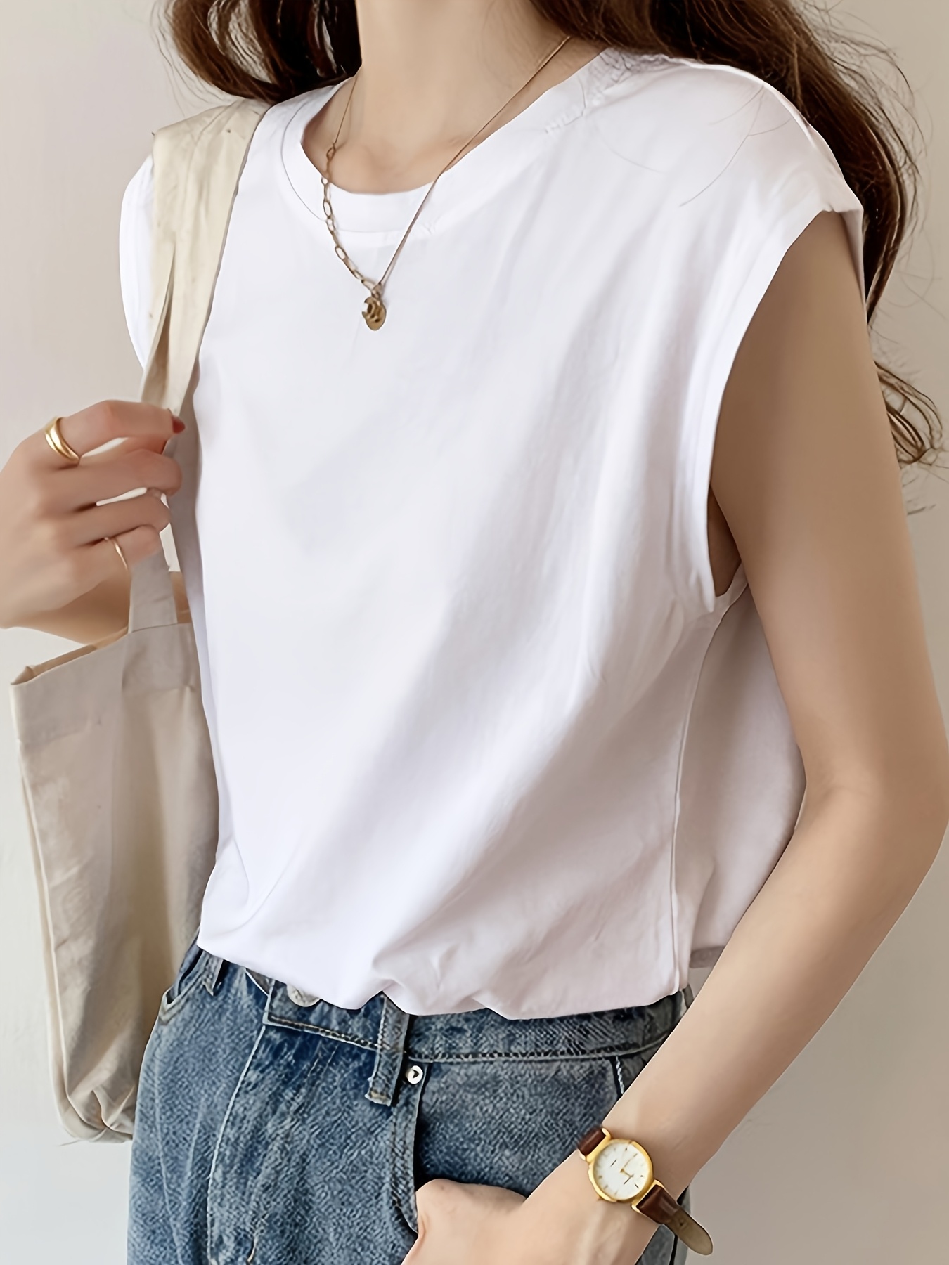 camiseta feminina   oversized sem   -   para looks casuais e   - top casual não transparente - camisa de    /outono/verão - lavagem   à mão, corte   com elasticidade  
