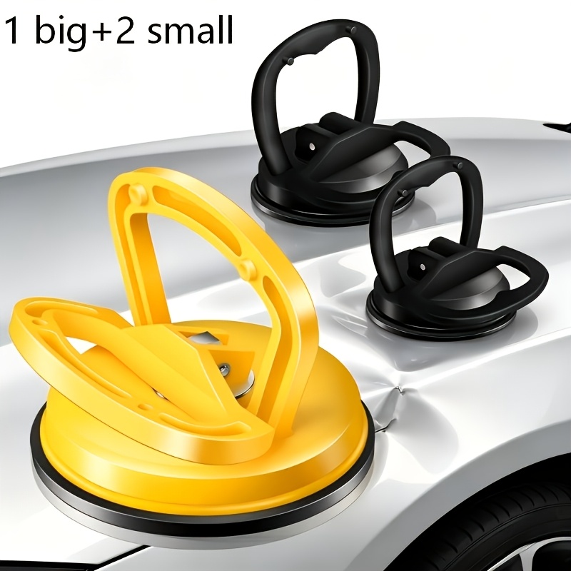 TEMU Set di 3 levatavano per ammaccature auto, Set di 3 levatavano per ammaccature, Potente kit per la rimozione di ammaccature auto, Levatavano per