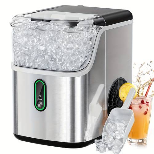 ice maker machine 33 35 44lbs ice maker 26lbs bullet ice maker portable soft chew ice maker machine ice maker machine with basket shovel and automatic cleaning suitable for home kitchen camping outdoors