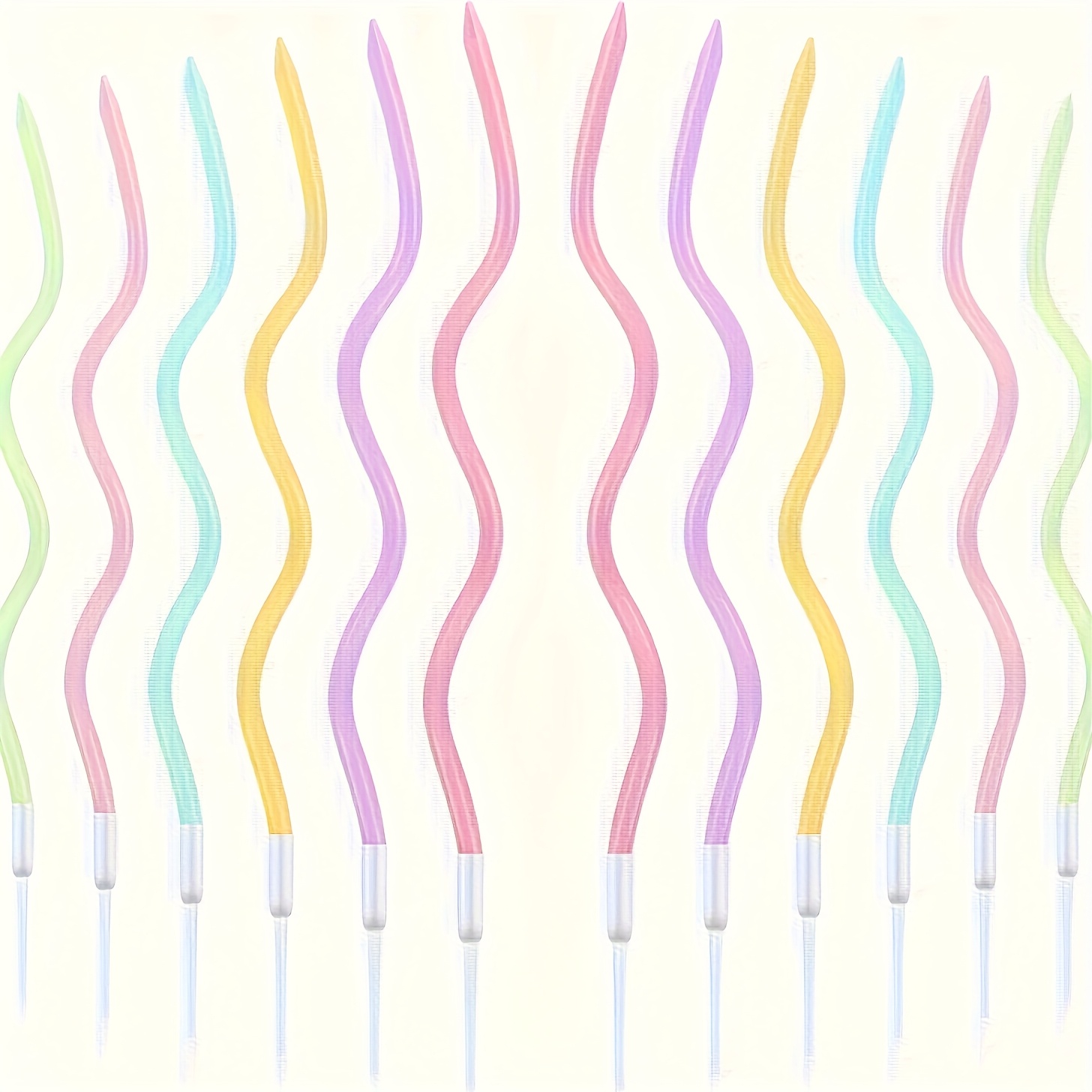 Decorazione per torte 3D Candela numero 12, Candele in Argento profondo