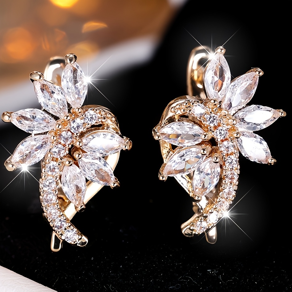 Image of Angol Pair Of Classic Fashion White Synthetic Synthetic Zirconia Suitable For Party And Wedding Wear