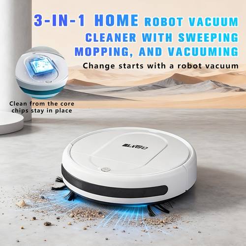 item picture robot vacuum cleaner 3 in 1 sweeping mopping and vacuuming 4 000 pa powerful cleaning suitable for floor cleaning pet hair cleaning dust and garbage cleaning multi functional robot vacuum cleaner