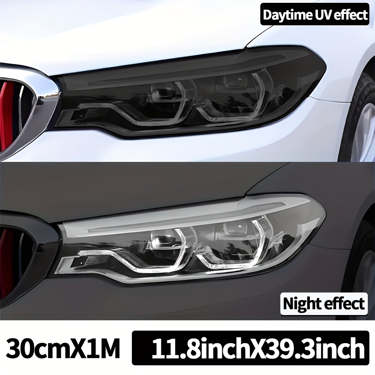 Tpu Photochromic Lamp Film Waterproof Car Headlight & Tail Light Film Car Lamp Protection - High-temperature Resistant, Scratch Repair, Color Change Protection For Visibility