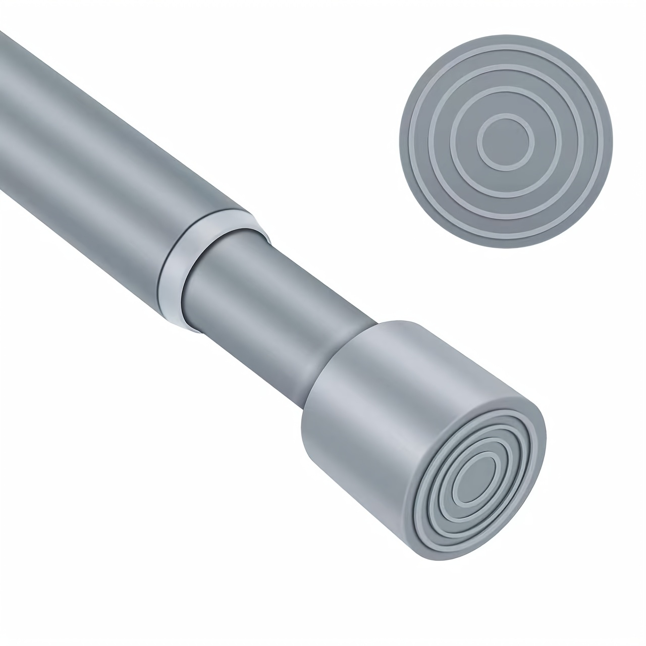 TEMU 5/8 Inch Spring Tension Telescopic Rod - 1pc, With Spiral Joint Rod