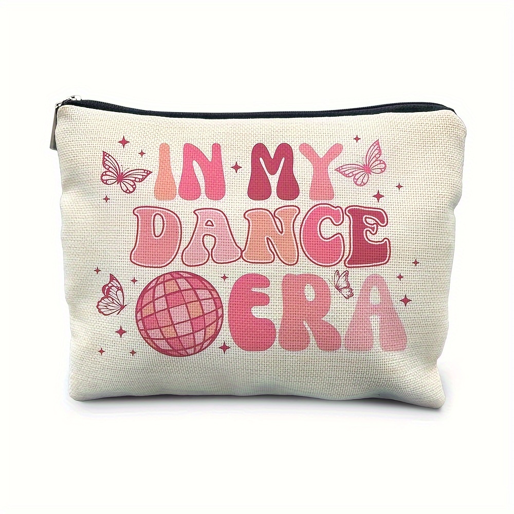 

Dance Era Polyester Makeup Bag - Dance Gifts For Ballet Dancers, Teachers, And Teams - Cosmetic Pouch For Accessories, 14+ Age Group