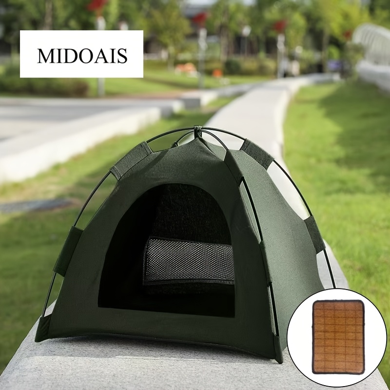 Foldable Cat Tent With Detachable Double-sided Pad - Spacious Indoor/outdoor Pet Suitable For Cats, Cozy Hideout Gift For Kittens & Cats