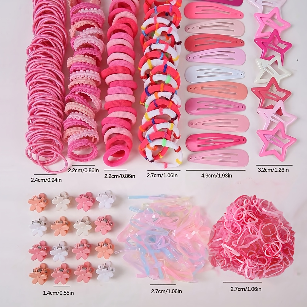 850pcs Princess Style Hair Accessory Set