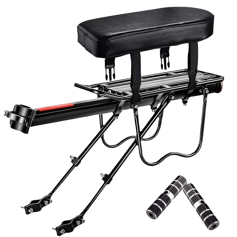 TEMU Rear Bike Rack, With Rear Foot Pedal & Rear , Quick Release Bicycle Rear Racks Half Quick Release Bicycle Carrier Racks Universal Bike Luggage
