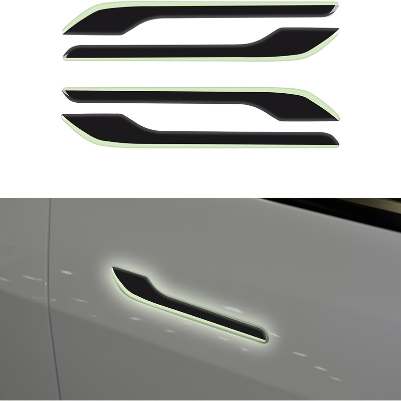 

4pcs Matte Self-adhesive Car Door Handle Protector Stickers For Tesla Model 3/, Right Side - No