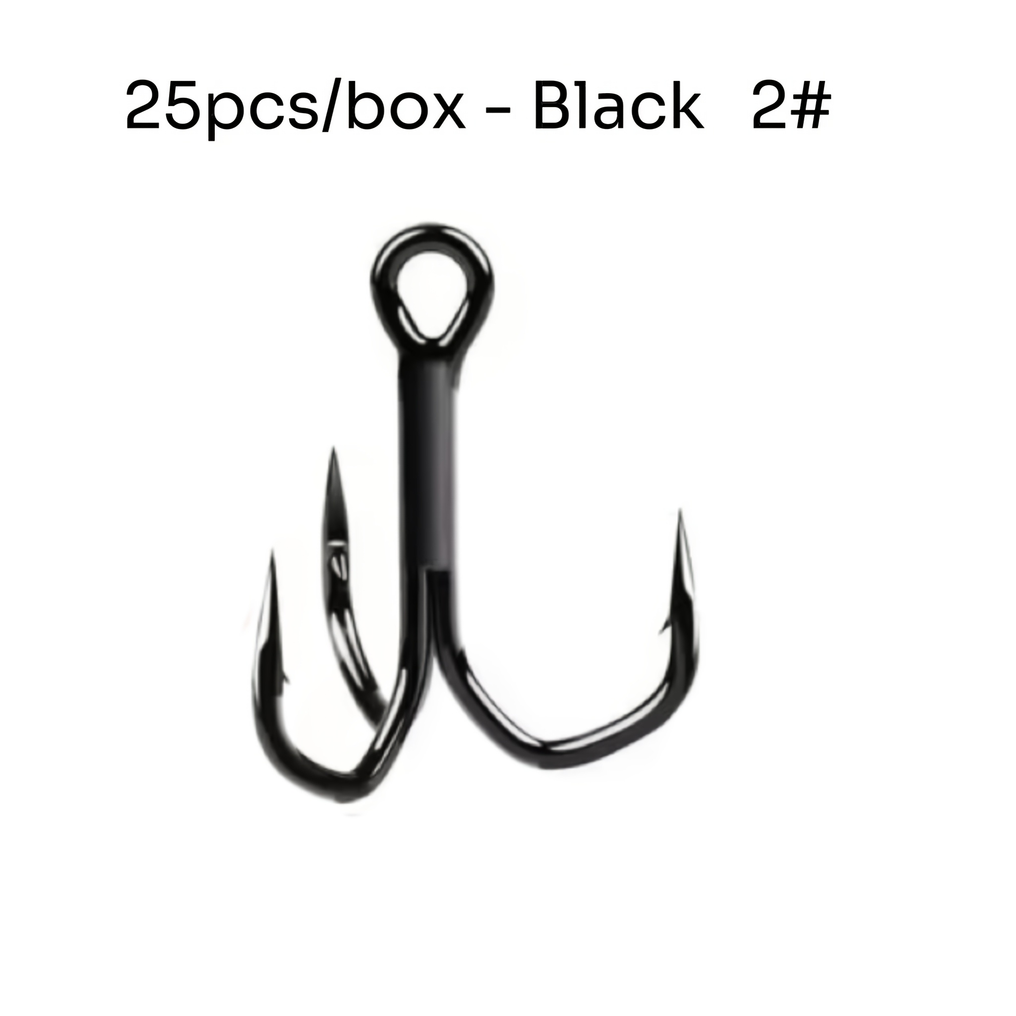TEMU 25pcs Treble Fishing Hooks Set – Ultra-sharp High Carbon Steel 3-prong Hooks For Lures, Crankbaits & Hard Baits, Strong Penetration & Anti-rust