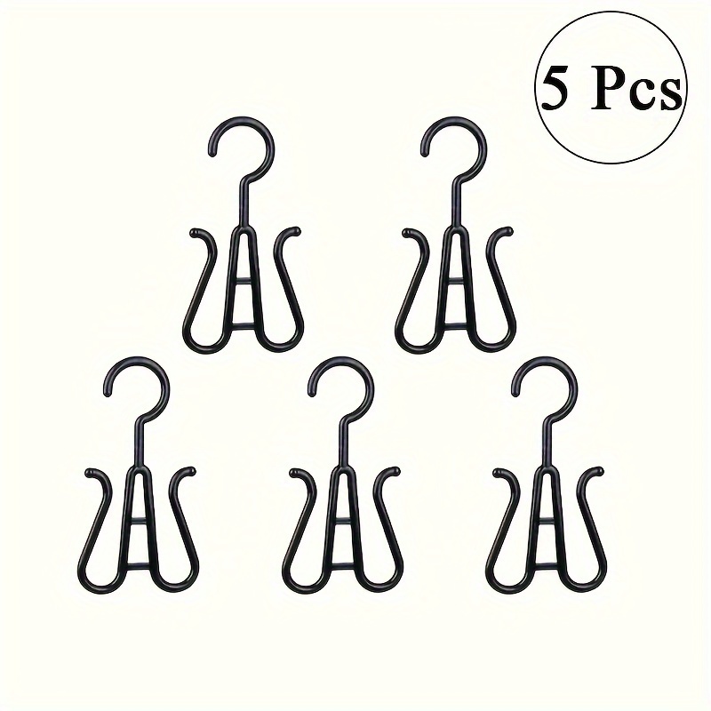 Image of 5 Pcs Unisex-adult Wig Head Stands - Portable Multifunctional Hook Hangers For Easy Wig Drying, Storage & Display - Versatile Rack For Hats And Shoes