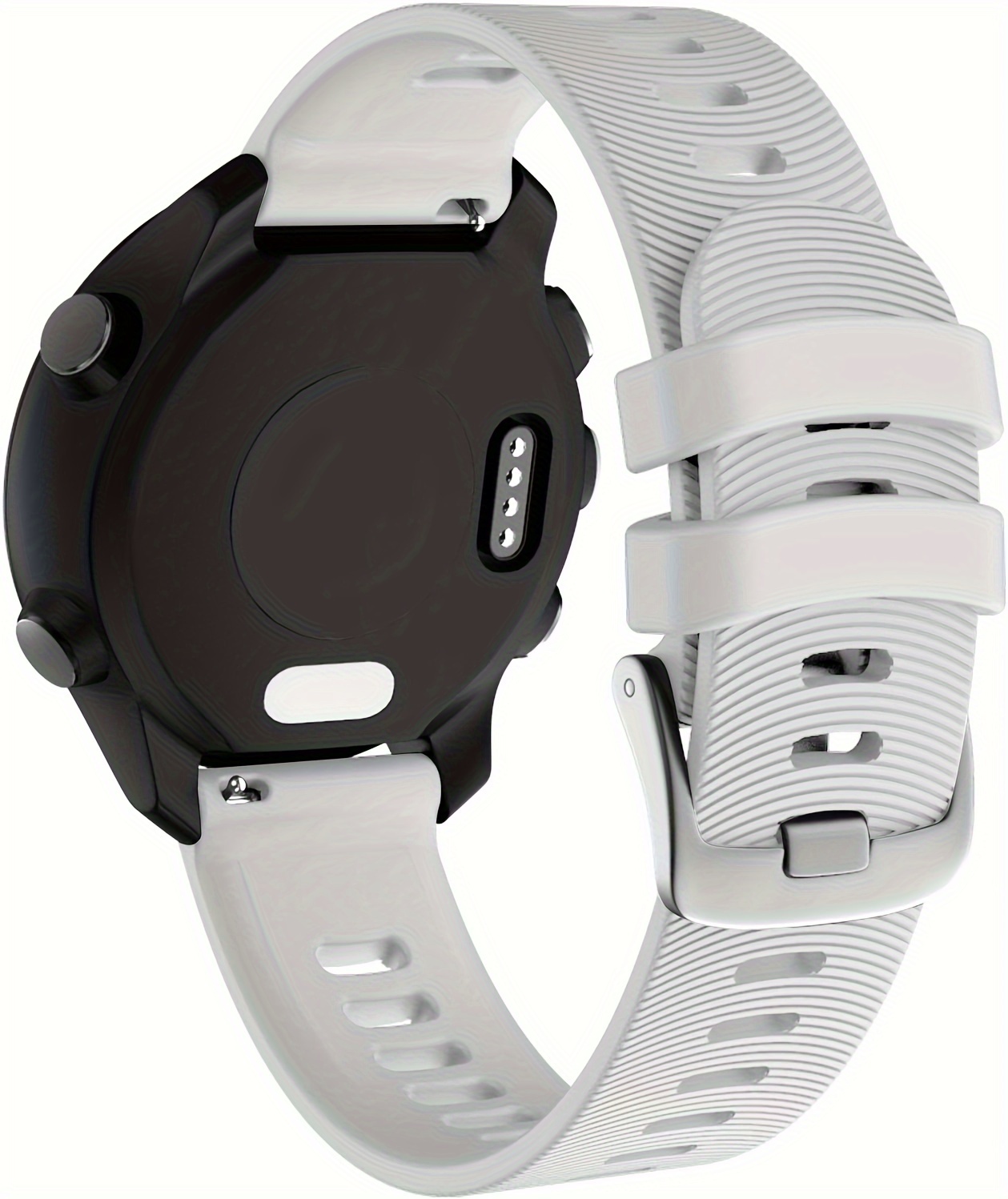 ISABAKE Cinturino In Silicone Da 20mm Per Garmin Forerunner 245/645/55/158, Vivoactive 5/3, Venu 2 Plus, Vivomove HR, Chiusura Rapida, Morbido E Impermeabile, Colori Vari
