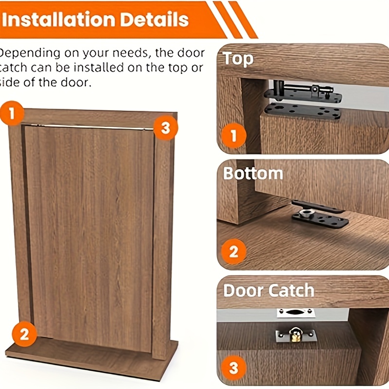 dörrgångjärns + skruvpaket gångjärn 573lbs kraftig - Temu Sweden