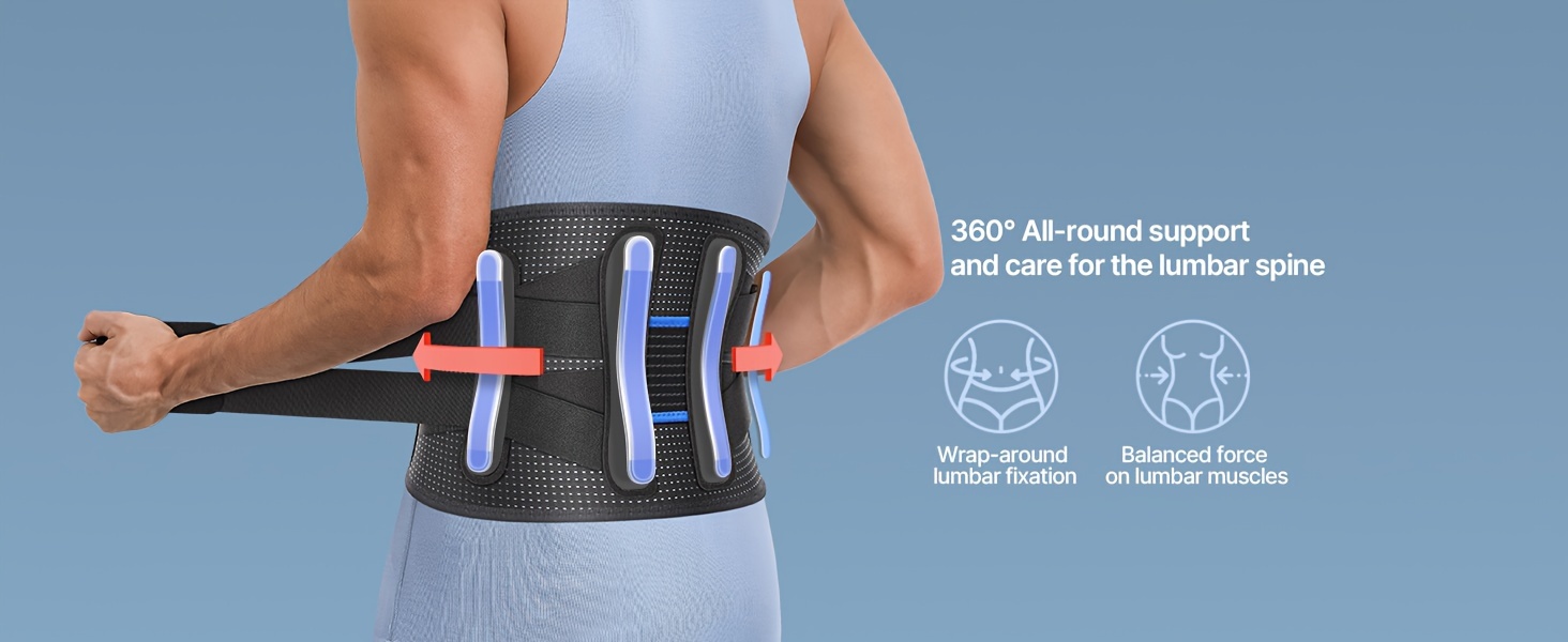 Back Brace For Men/women Lower Back Waist Sports Belt - Temu