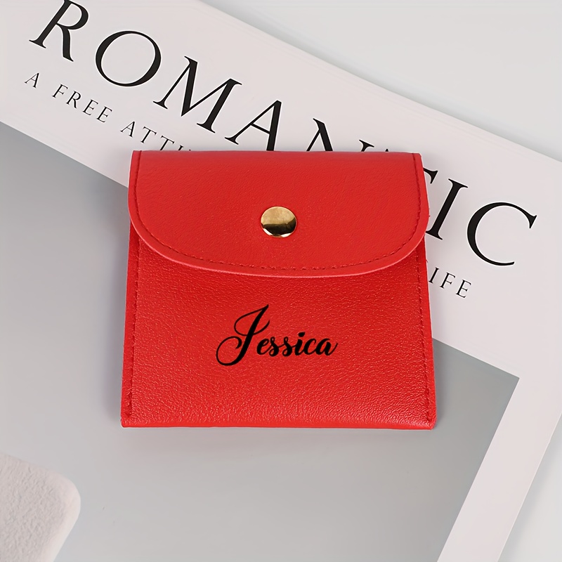 TEMU A Travel Jewelry Pouch, A Bag For Packaging Gifts, Designed For Rings, Necklaces, And Bracelets. It Features A Snap Closure For Easy Portability