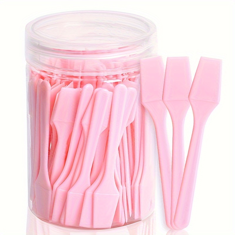 TEMU 100 Cosmetic Scrapers-small Plastic Scrapers For Cosmetics, Creams And Handicrafts-cosmetic Scrapers- Mini-applicators For Mixing Creams, Skin