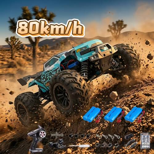 SG116MAX, un corredor todoterreno velocidad con real, faros LED y una velocidad de 80 km/h. con tres baterías y diseñado para todo tipo de terrenos. para niños.