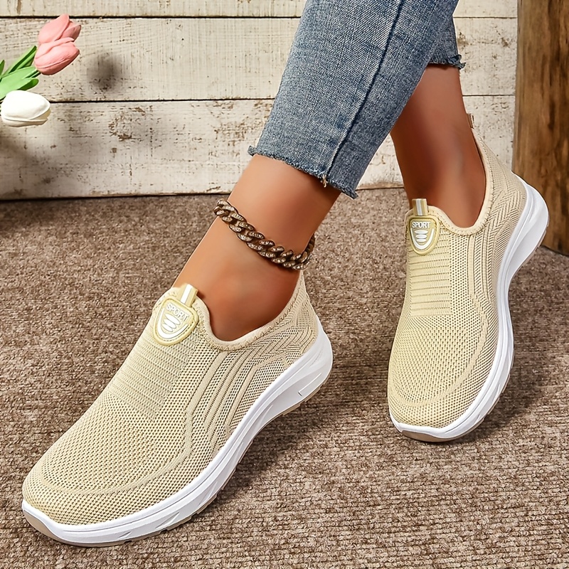 womens casual slip on sneakers non slip soft and comfortable mesh knit upper for breathable lightweight slip resistant and durable women shoes Product details 9