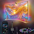 led lights for tv backlight 5v usb wireless tv backlight kit with single music sync control via app compatible with 55 75 inch tvs 12 5ft for 55 60 and 16 4ft for 65 75 5050 rgbic led strips no power adapter included home decor or valentines day gift