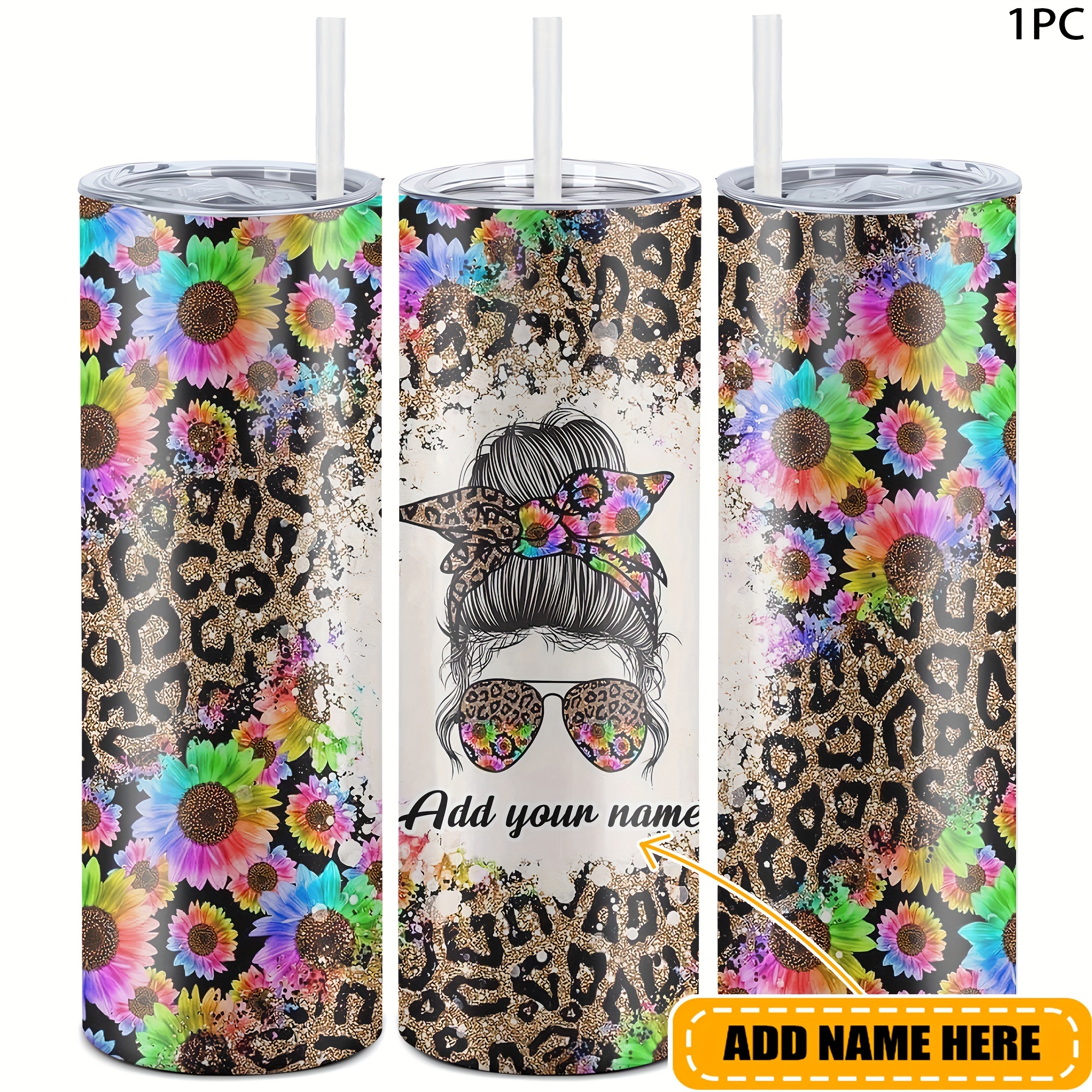 

Custom 20oz Tumbler With Your Name - Leopard Print, Durable Metal Travel Mug For Hot & Cold Drinks - Perfect Gift For Birthdays, Christmas, , Easter, Thanksgiving - Bpa-free, Reusable