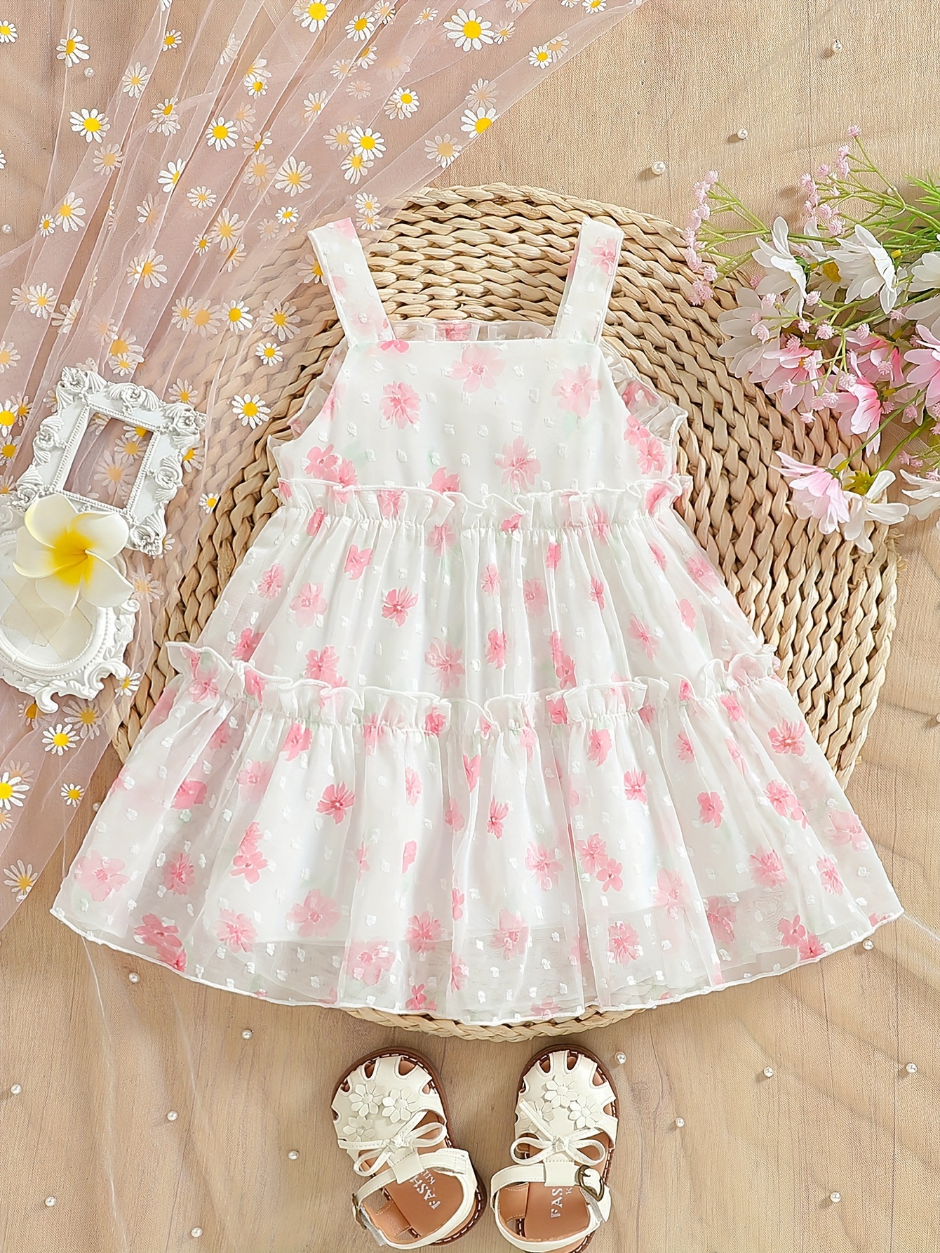 Carters Newborn Baby Girls Dress Summer Princess Dress Dresses For