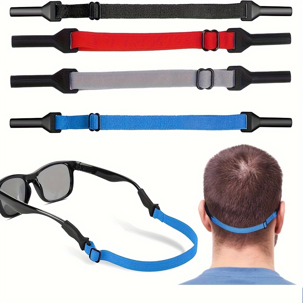 2pcs of eyeglass chains sports eyeglass straps anti slip eyeglass elastic cords retractable eyeglass ropes safety straps for glasses and anti slip additions for glasses