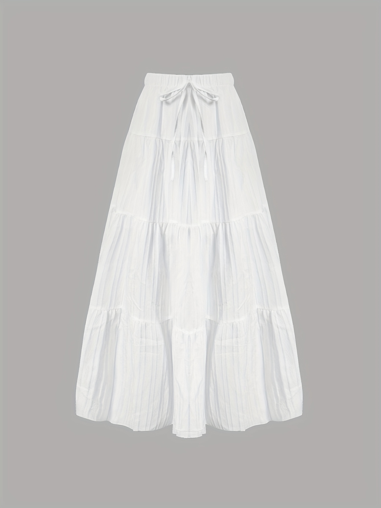 long skirt white sold on Temu United States