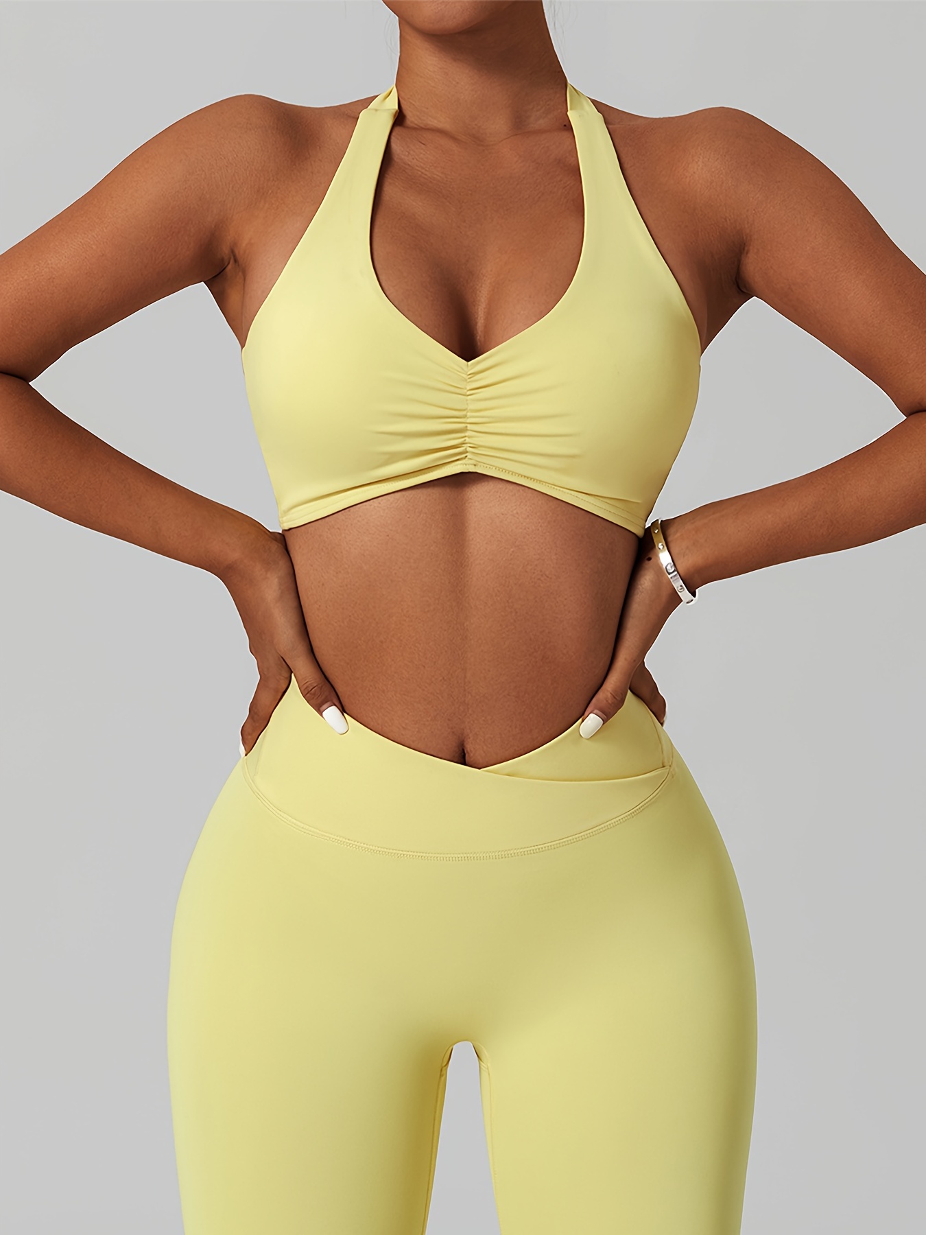 Soutien gorge Desportivo Sem Sólido Tops De Fitness - Temu Portugal