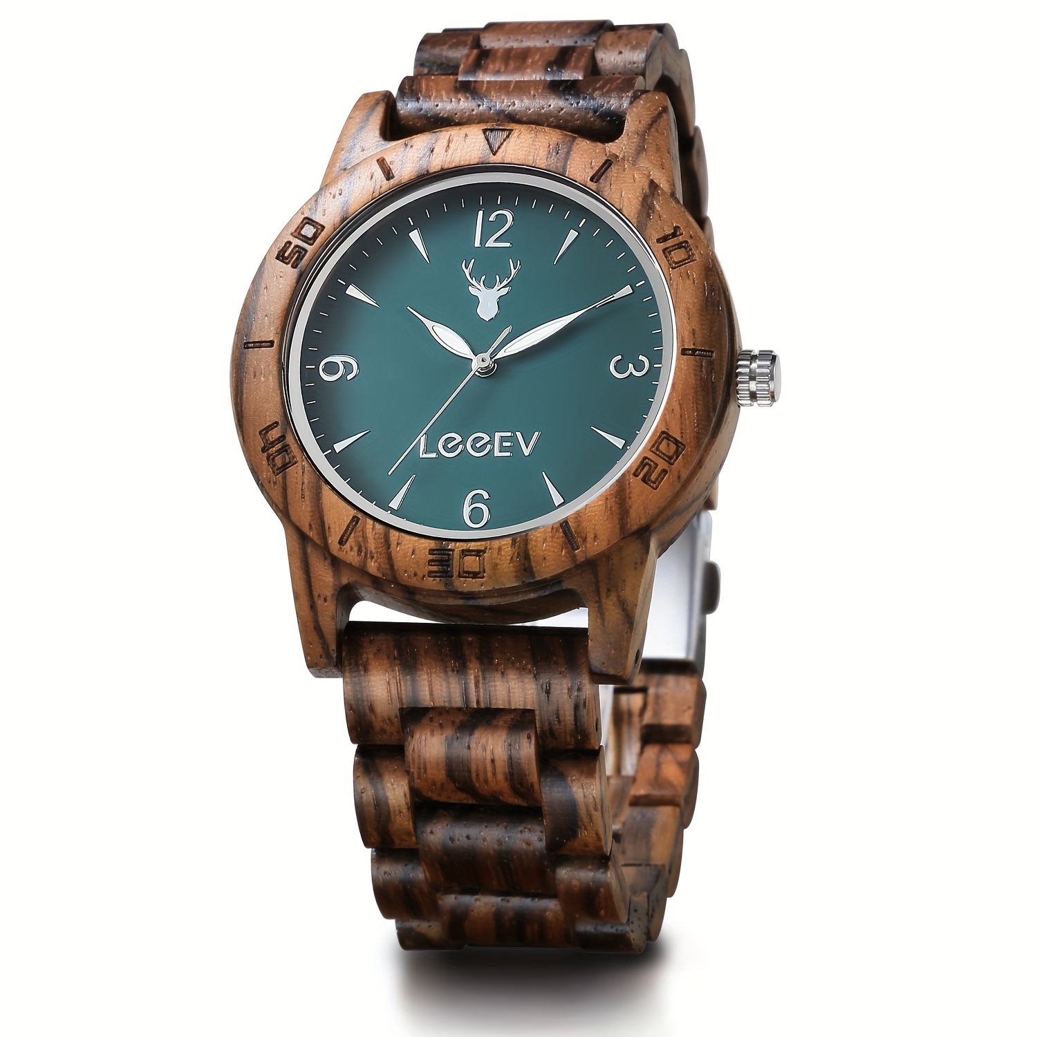 *'s Wooden Watch, Unique Natural Bamboo Wood Watch Quartz Light Weight  Vintage Dress Wooden Wrist Watches