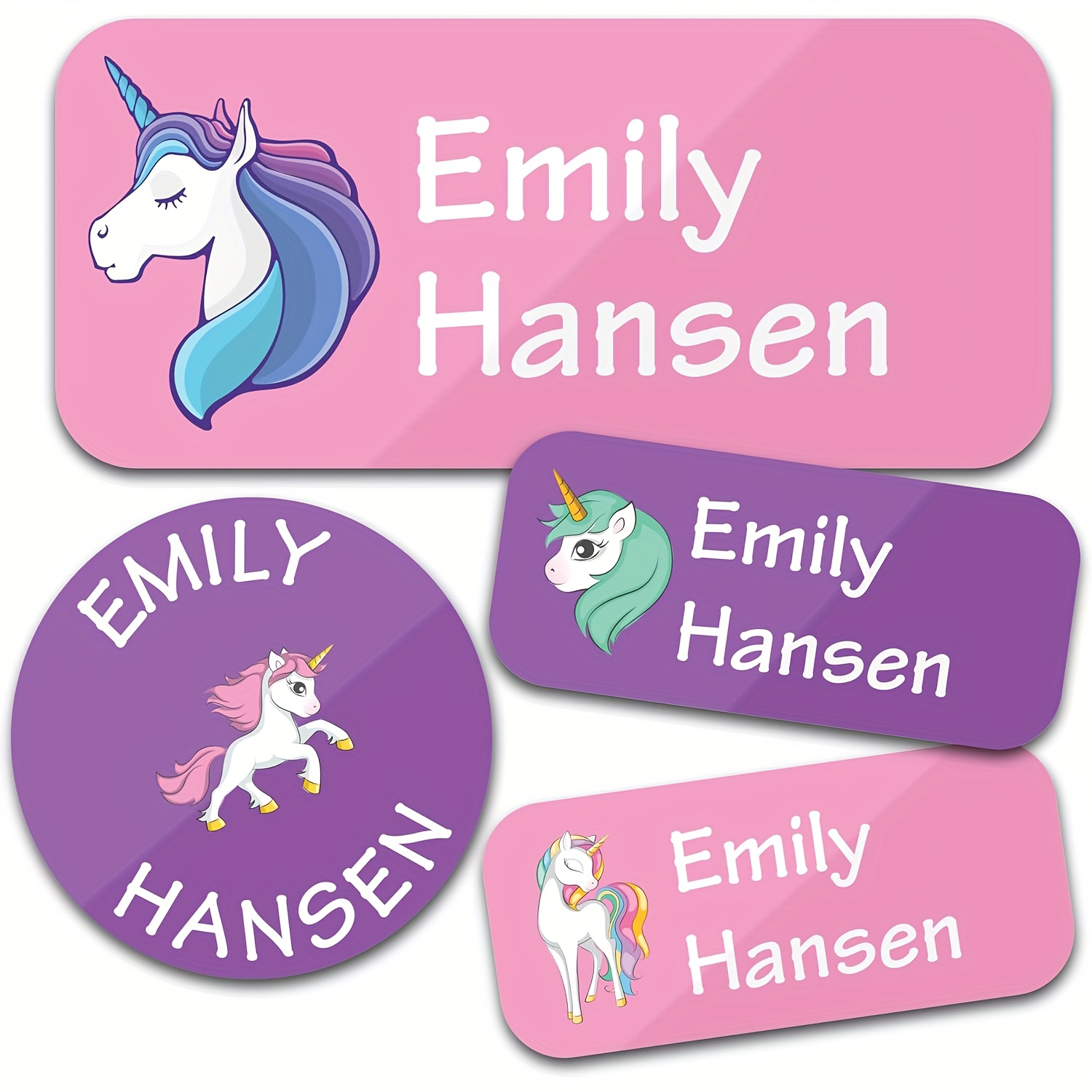 140 Labels, Personalized Name Labels - Custom Name Stickers For Clothing Tags, Water Bottles, Lunch Boxes And School Supplies