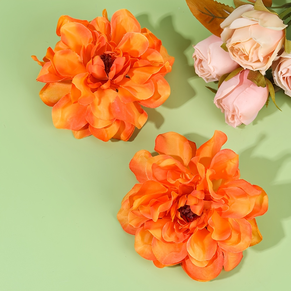 2pcs Hair Clips Solid Color Polyester Barrettes For Daily Use Wear Elegant Artificial Flower Hair Additions Compatible Props