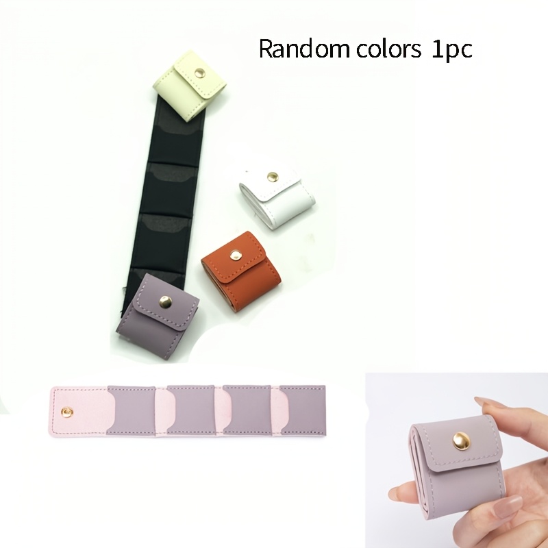 TEMU 1pc. Random Color, Small Folding Jewelry Bag, Compartmentalized Portable Jewelry Storage Bag, Mini Compartmentalized Ear Stud And Necklace